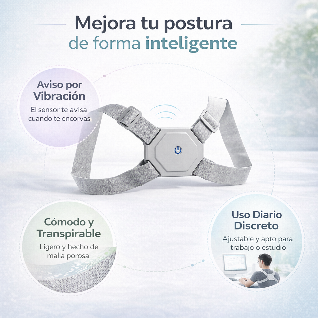 Corrector De Postura Inteligente: Mejora Tu Postura Sin Esfuerzo Diario